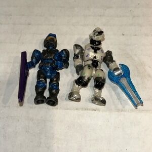 HALO MEGA BLOKS COMBAT ELITE ULTRA MINI FIGURE COVENANT WRAITH & Marine 96832 D3